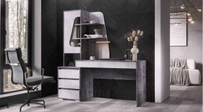 ПИФАГОР Стол компьютерный (цемент светлый/цемент темный) в Режи - rezh.mebel24.online | фото