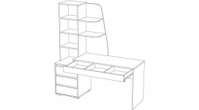 ПИФАГОР Стол компьютерный (цемент светлый/цемент темный) в Режи - rezh.mebel24.online | фото 3