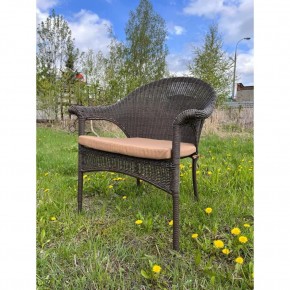 Плетеное кресло LV-140B-Brown с подушкой в комплекте в Режи - rezh.mebel24.online | фото