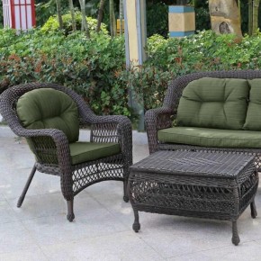 Плетеный комплект для отдыха LV-520BG Brown/Green в Режи - rezh.mebel24.online | фото 3