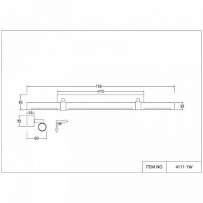 Подсветка для картины Favourite Cuero 4111-1W в Режи - rezh.mebel24.online | фото 3