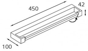 Подсветка для зеркала Italline IT01-1068/45 IT01-1068/45 black в Режи - rezh.mebel24.online | фото 2