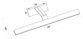 Подсветка для зеркала Maytoni Decart MIR010WL-L12B4K в Режи - rezh.mebel24.online | фото 3