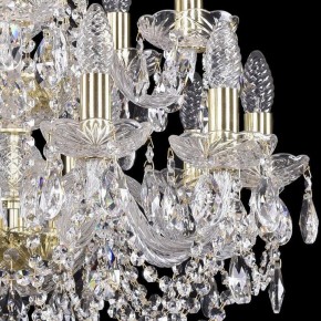 Подвесная люстра Bohemia Ivele Crystal 1402 1402/10+5/195/2d/G в Режи - rezh.mebel24.online | фото 2