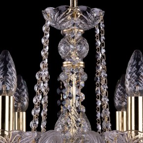 Подвесная люстра Bohemia Ivele Crystal 1402 1402/6/160/G/Leafs в Режи - rezh.mebel24.online | фото 4