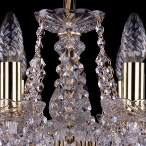 Подвесная люстра Bohemia Ivele Crystal 1413 1413/6/141/G/Leafs в Режи - rezh.mebel24.online | фото 4