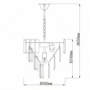 Подвесная люстра De City Бриз 35 111014205 в Режи - rezh.mebel24.online | фото 8