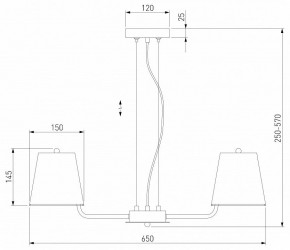 Подвесная люстра Eurosvet Amaretto 60155/5 хром в Режи - rezh.mebel24.online | фото 3