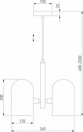 Подвесная люстра Eurosvet Bambola 50357/3 латунь в Режи - rezh.mebel24.online | фото 4