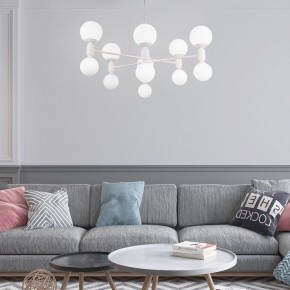 Подвесная люстра Eurosvet Bubble 30182 белый в Режи - rezh.mebel24.online | фото 4
