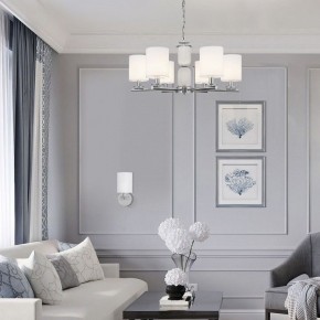 Подвесная люстра Eurosvet Caprera 60146/8 никель в Режи - rezh.mebel24.online | фото 4
