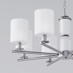 Подвесная люстра Eurosvet Caprera 60146/8 никель в Режи - rezh.mebel24.online | фото 6