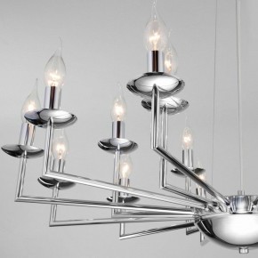 Подвесная люстра Eurosvet Cariso 60150/18 хром в Режи - rezh.mebel24.online | фото 5