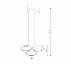 Подвесная люстра Eurosvet Crespella 90034/3 золото в Режи - rezh.mebel24.online | фото 5