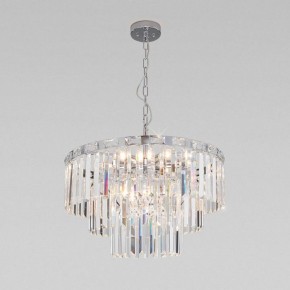 Подвесная люстра Eurosvet Elegante 10130/8 хром/прозрачный хрусталь Strotskis в Режи - rezh.mebel24.online | фото 2