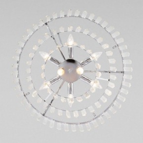 Подвесная люстра Eurosvet Elegante 10130/8 хром/прозрачный хрусталь Strotskis в Режи - rezh.mebel24.online | фото 4