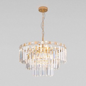 Подвесная люстра Eurosvet Elegante 10130/8 золото/прозрачный хрусталь Strotskis в Режи - rezh.mebel24.online | фото 2