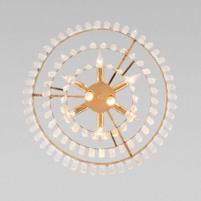 Подвесная люстра Eurosvet Elegante 10130/8 золото/прозрачный хрусталь Strotskis в Режи - rezh.mebel24.online | фото 3