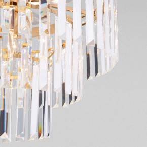 Подвесная люстра Eurosvet Elegante 10130/8 золото/прозрачный хрусталь Strotskis в Режи - rezh.mebel24.online | фото 5