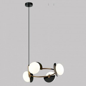 Подвесная люстра Eurosvet Moity 70150/4 черный/латунь в Режи - rezh.mebel24.online | фото 2
