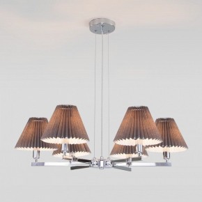 Подвесная люстра Eurosvet Peony 60136/6 хром/графит в Режи - rezh.mebel24.online | фото 3