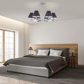 Подвесная люстра Eurosvet Peony 60136/6 хром/графит в Режи - rezh.mebel24.online | фото 4