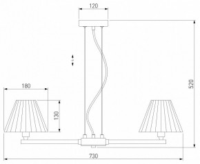 Подвесная люстра Eurosvet Peony 60136/6 хром/графит в Режи - rezh.mebel24.online | фото 5