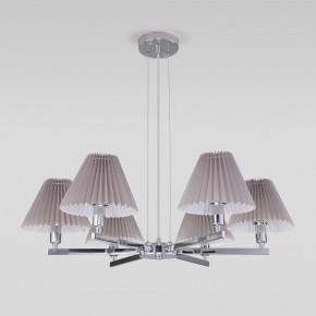 Подвесная люстра Eurosvet Peony 60136/6 хром/серый в Режи - rezh.mebel24.online | фото 4