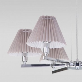 Подвесная люстра Eurosvet Peony 60136/6 хром/серый в Режи - rezh.mebel24.online | фото 6