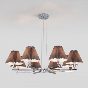 Подвесная люстра Eurosvet Peony 60136/8 хром/графит в Режи - rezh.mebel24.online | фото 4