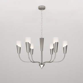 Подвесная люстра Eurosvet Rhyton 60167/6 никель в Режи - rezh.mebel24.online | фото