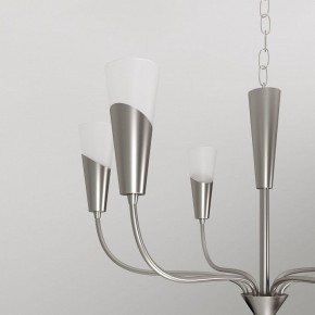 Подвесная люстра Eurosvet Rhyton 60167/6 никель в Режи - rezh.mebel24.online | фото 8