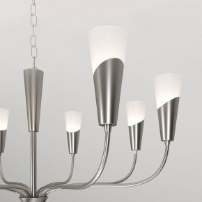 Подвесная люстра Eurosvet Rhyton 60167/8 никель в Режи - rezh.mebel24.online | фото 7