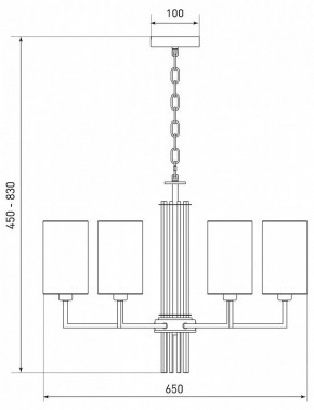 Подвесная люстра Eurosvet Soffio 60134/6 никель в Режи - rezh.mebel24.online | фото 5