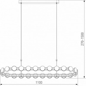 Подвесная люстра Eurosvet Tapioca 90332/26 черный в Режи - rezh.mebel24.online | фото 5