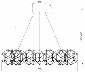 Подвесная люстра Eurosvet Uma 90369/15 медь в Режи - rezh.mebel24.online | фото 4