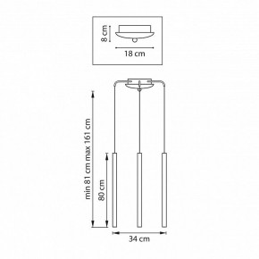 Подвесная люстра Lightstar Tubo L3T747437 в Режи - rezh.mebel24.online | фото 3