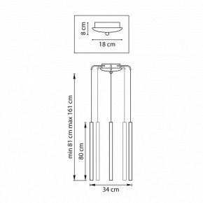Подвесная люстра Lightstar Tubo L5T747443 в Режи - rezh.mebel24.online | фото 3