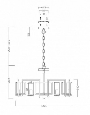 Подвесная люстра Maytoni Bowi H009PL-06G в Режи - rezh.mebel24.online | фото 4