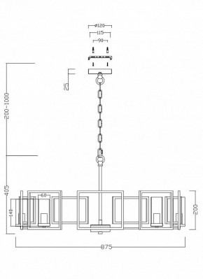 Подвесная люстра Maytoni Bowi H009PL-08G в Режи - rezh.mebel24.online | фото 4