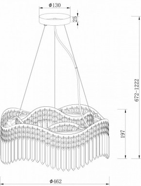 Подвесная люстра Maytoni Gracia DIA201PL-06G в Режи - rezh.mebel24.online | фото 3