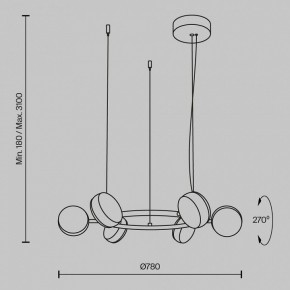 Подвесная люстра Maytoni Mind MOD299PL-L60BC3K в Режи - rezh.mebel24.online | фото 4