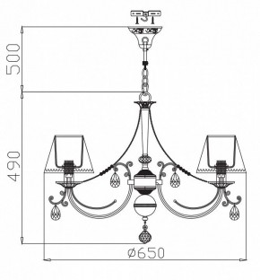 Подвесная люстра Maytoni Soffia RC093-PL-06-R в Режи - rezh.mebel24.online | фото 4