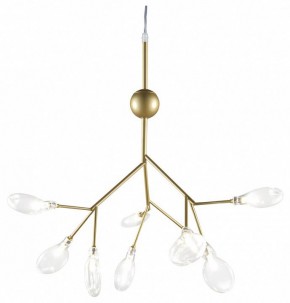 Подвесная люстра Natali Kovaltseva GRACE ll GRACE 75554/9С GOLD SATIN в Режи - rezh.mebel24.online | фото