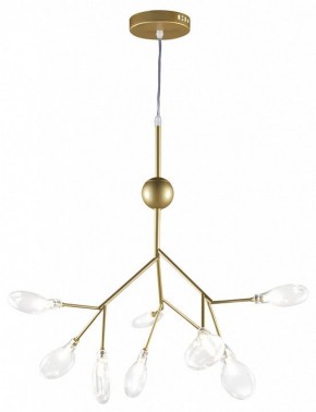 Подвесная люстра Natali Kovaltseva GRACE ll GRACE 75554/9С GOLD SATIN в Режи - rezh.mebel24.online | фото 2