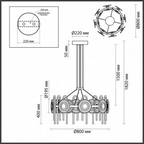 Подвесная люстра Odeon Light Magnet 5407/92L в Режи - rezh.mebel24.online | фото 6