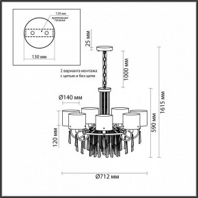 Подвесная люстра Odeon Light Nicole 4886/7 в Режи - rezh.mebel24.online | фото 7