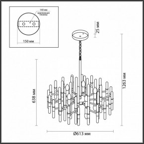Подвесная люстра Odeon Light Stika 4988/10 в Режи - rezh.mebel24.online | фото 7