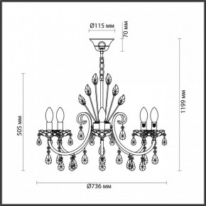 Подвесная люстра Odeon Light Versia 4977/8 в Режи - rezh.mebel24.online | фото 6