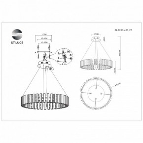 Подвесная люстра ST-Luce Estense SL6203.403.25 в Режи - rezh.mebel24.online | фото 4